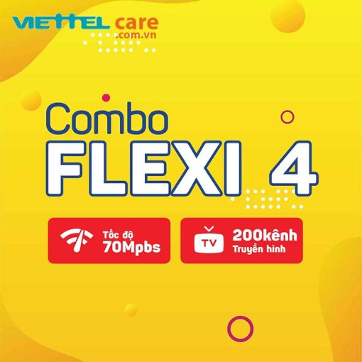 Combo Flexi 4 (70 Mbps + 200 kênh TH)