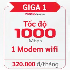 Gói Giga 1 - internet cáp quang Xgspon