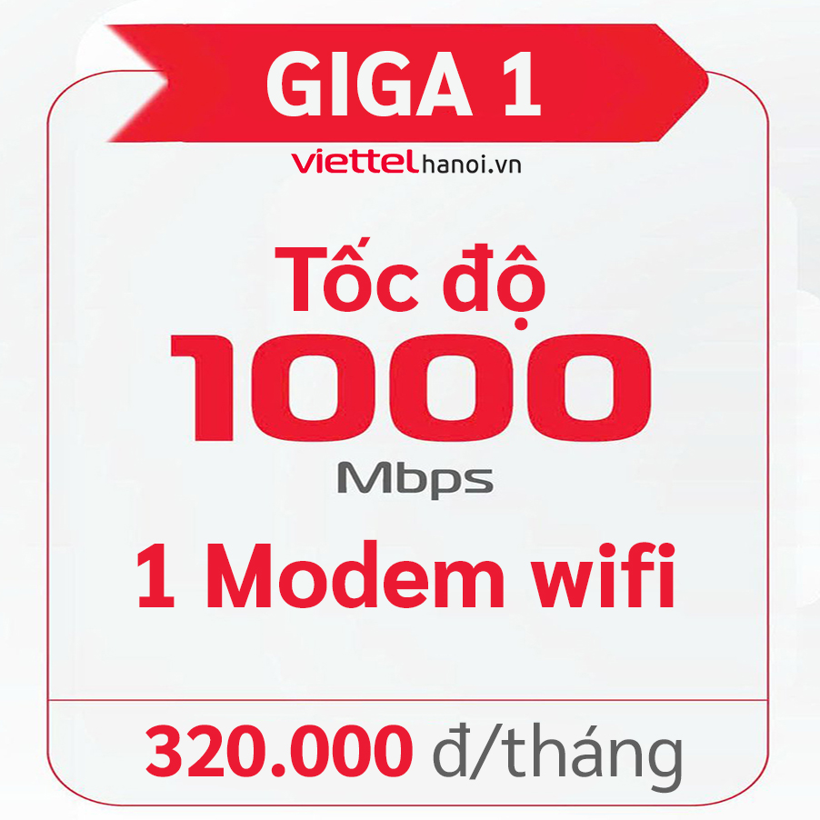 Gói Giga 1 - internet cáp quang Xgspon