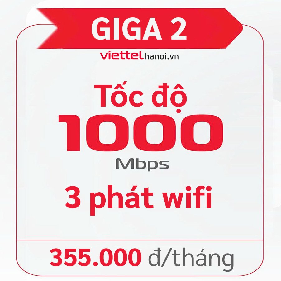 Gói Giga 2 - internet cáp quang Xgspon