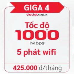 Gói Giga 4 - internet cáp quang Xgspon